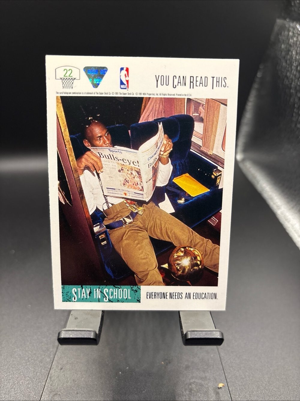 1991-92 Upper Deck - Stay in School Michael Jordan #22
